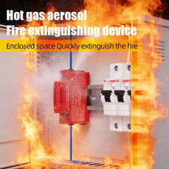 Hot Aerosol Extinguisher Device